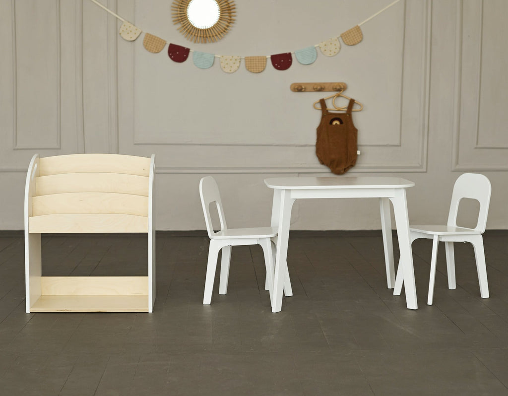 Kid's Table and Two Chairs Set - 7 Сolors