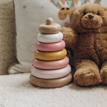 pink stacking toy