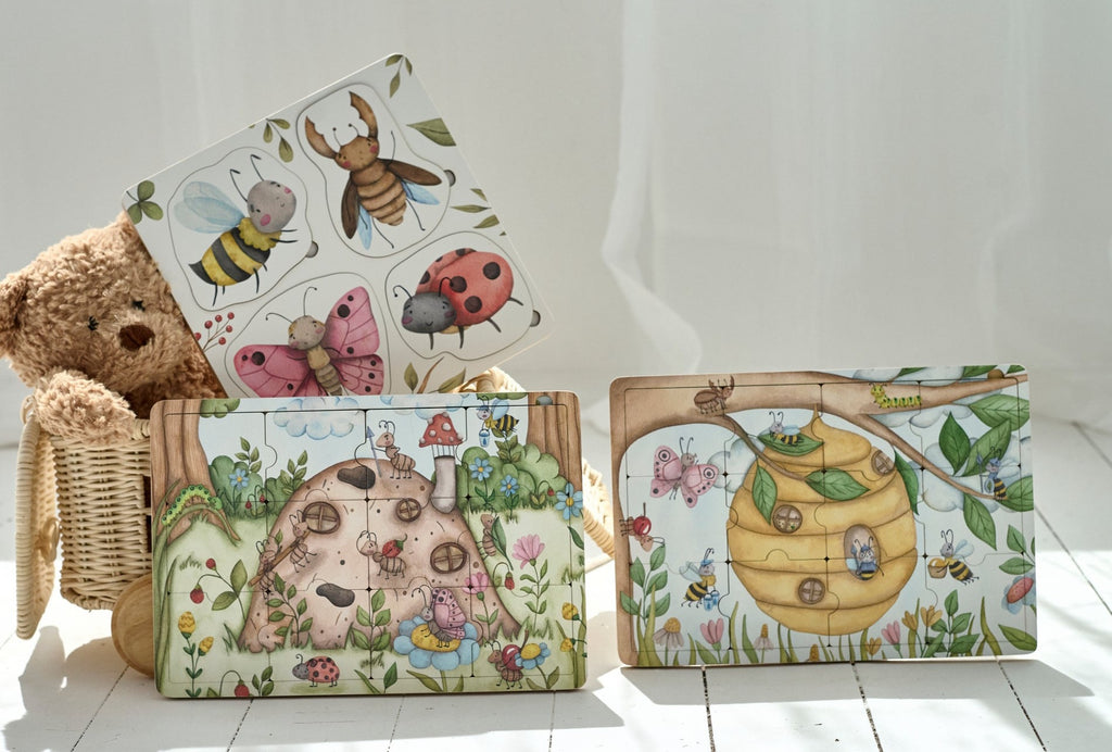 Where Honey Bees Live Wooden Puzzle