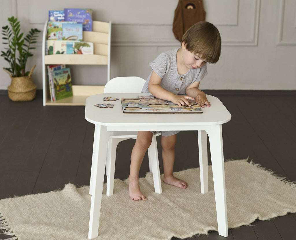 wood table abd chairs for toddler