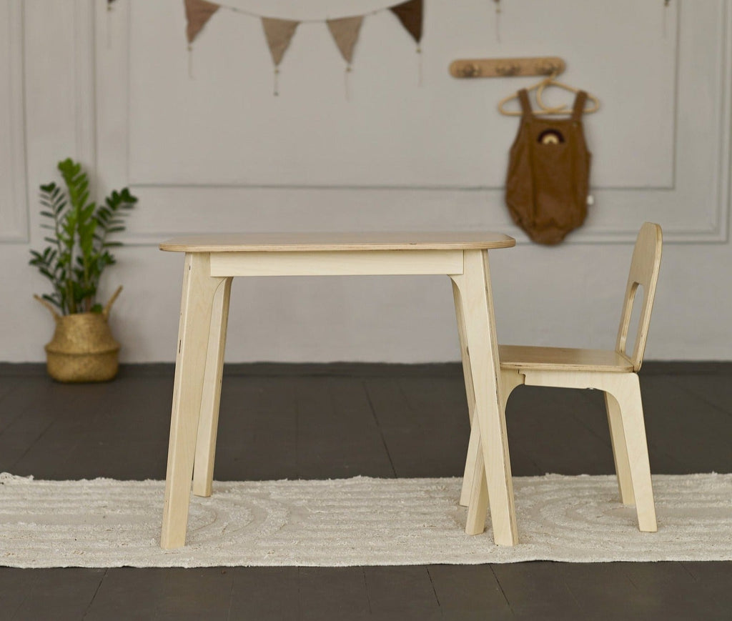Kid's Table and One Chair Set - 7 Сolors
