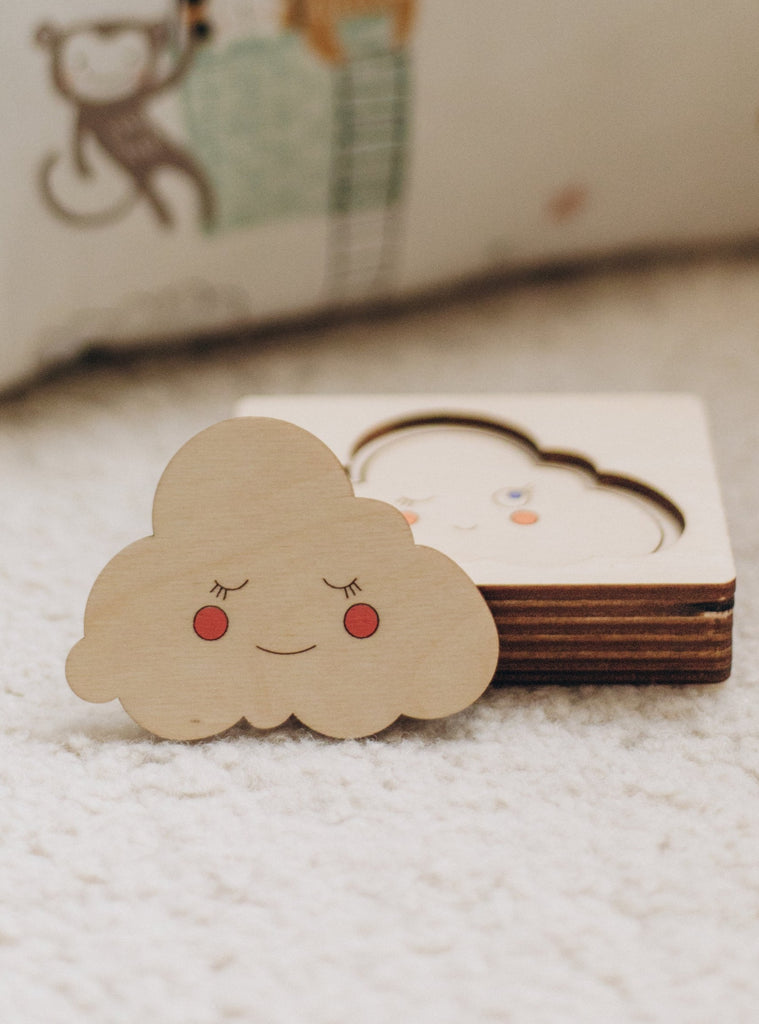 Wooden Clouds Multi-layer Puzzle