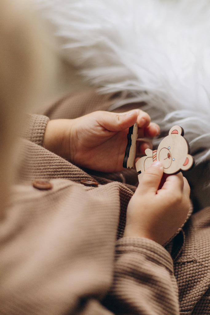 wooden puzzle shapes