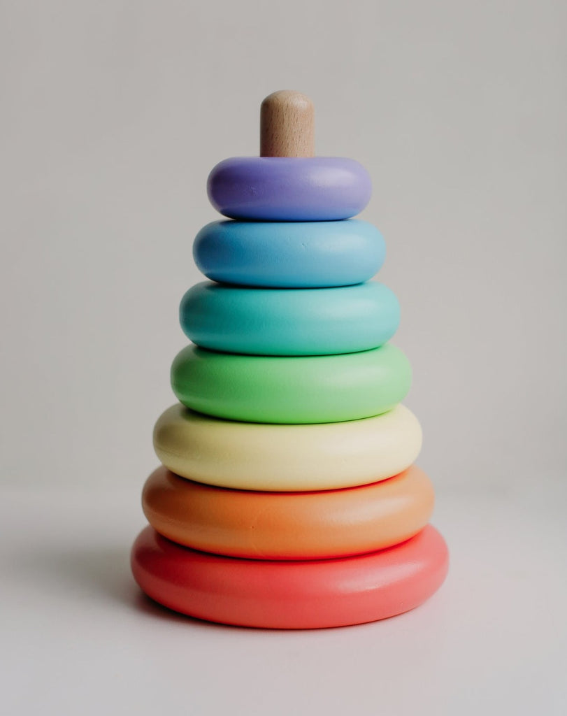 WOODEN STACKING PYRAMID