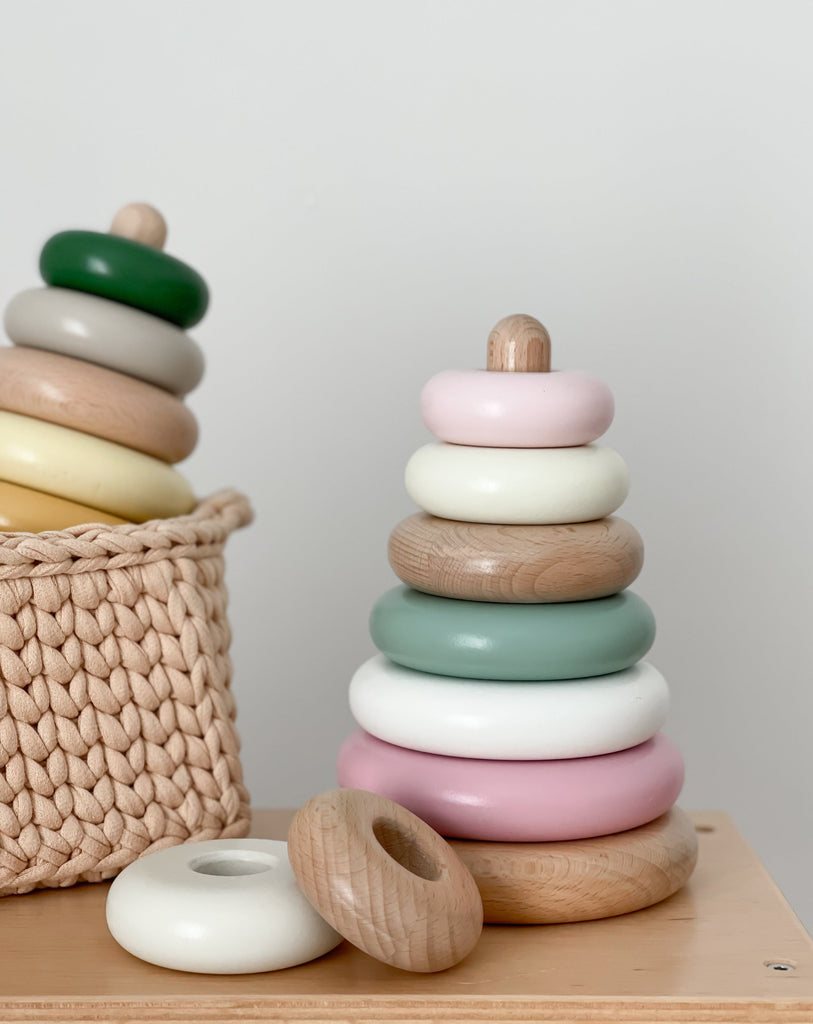 wooden stack toys