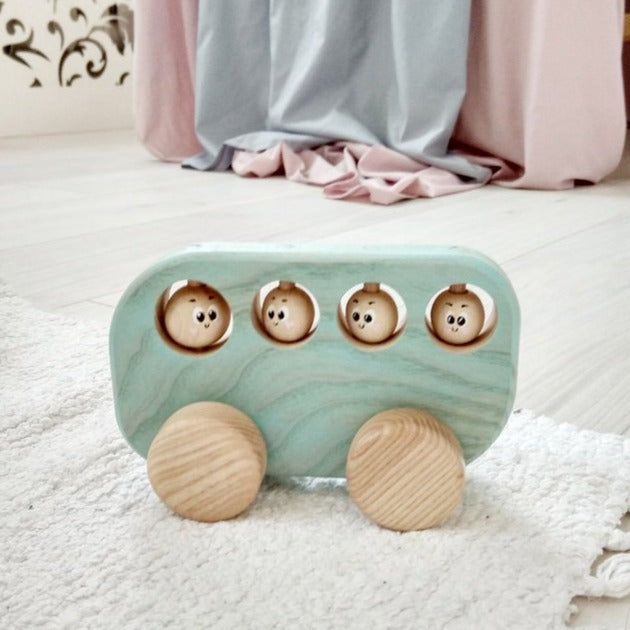 wooden toy bus